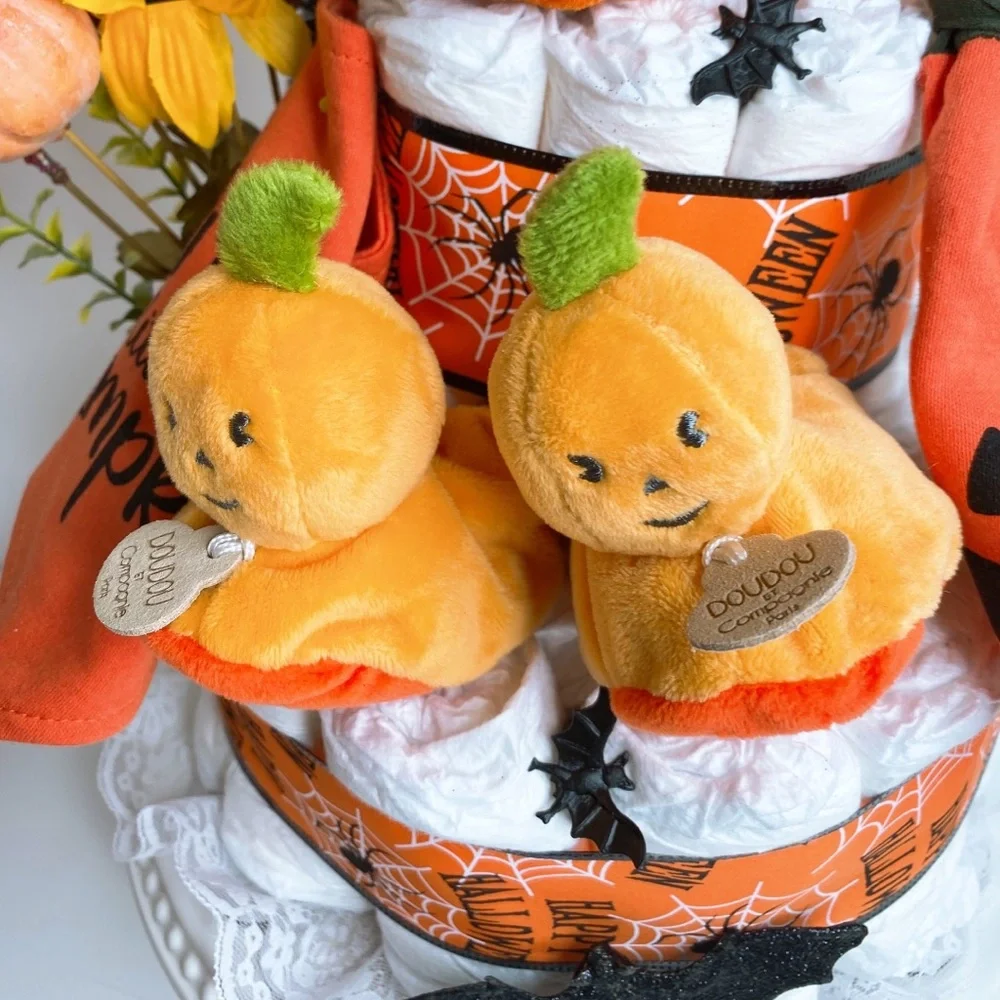 Halloween Diaper Cake, Halloween Baby Gift